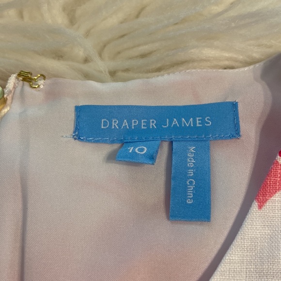 Beautiful Draper James 100% Lien Dress it’s size 10 color white - Picture 13 of 16